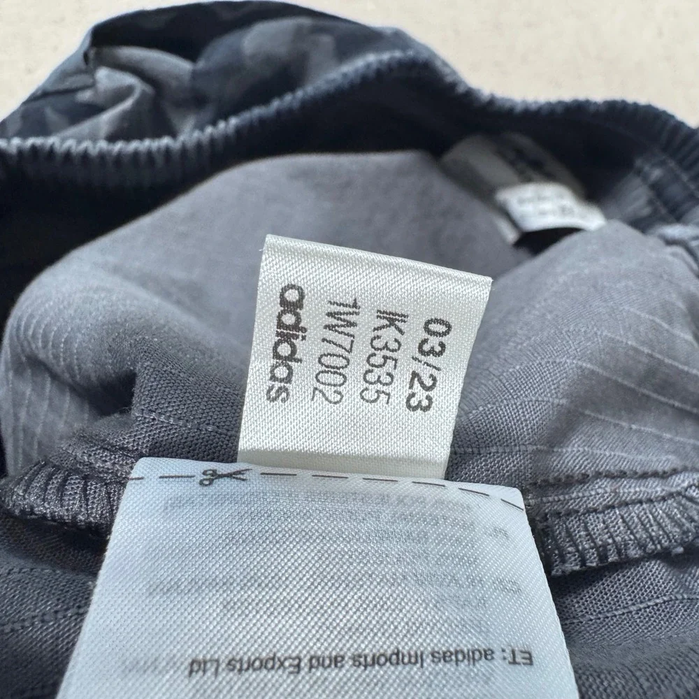 Adidas Cargo Pants Mens Medium Grey Black Camo Good Ripstop IK3535 Trefoil - Picture 8 of 13